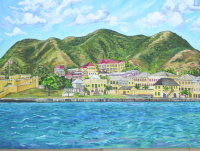 Christiansted Town from the Cay, St. Croix, USVI